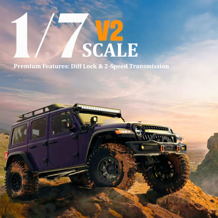 Rlaarlo MK07 V2 1/7 Scale RC Crawler | 6S Brushless Off-Road Truck – AT ...