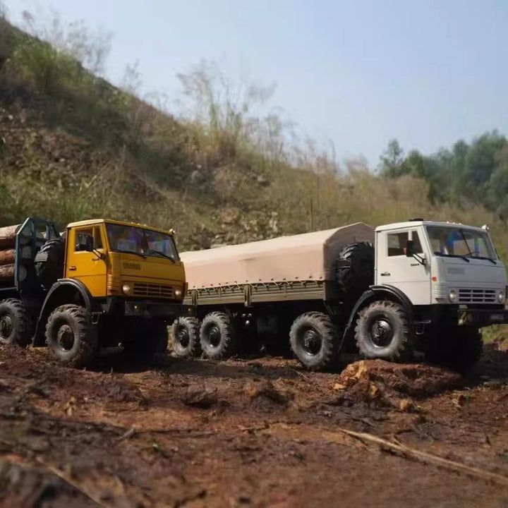 1/12 8x8 RC Military Truck KIT 8WD Heavy Duty Off-Road Crawler with 2 ...