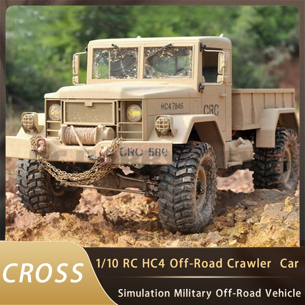 CROSS RC HC4 1/10 Off-road Vehicle Military Truck Crawler Car 4WD KIT Electric Remote Control Model Adult Children Kids Gift