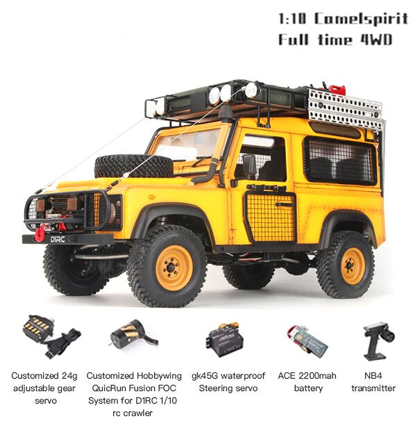 D1RC D90 Land Rover Defender 1/10 Metal RC Crawler - Camel Trophy ...