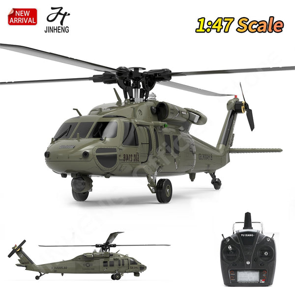 F09 6-Axis RC Helicopter High Simulation 1:47 Scale UH60-Black Hawk Dual Brushless Motor Professional Remote Control Toy Plane