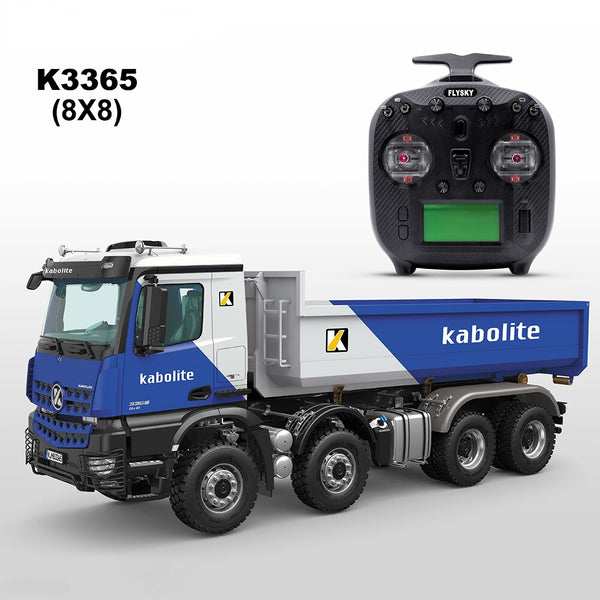 KABOLITE RC 1/14 Truck Hydraulic Truck K3365 8×8 All Wheel Drive with Sound and Light Set HuiNa Model High-End Metal Pre-sale