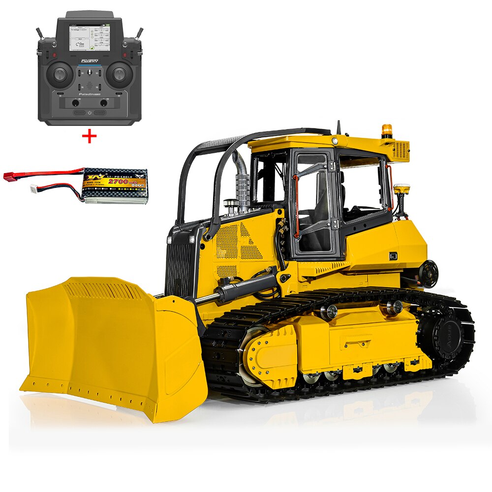LESU Aoue 850 RC Bulldozer 1/14 Remote Control Bulldozer Hydraulic Me ...