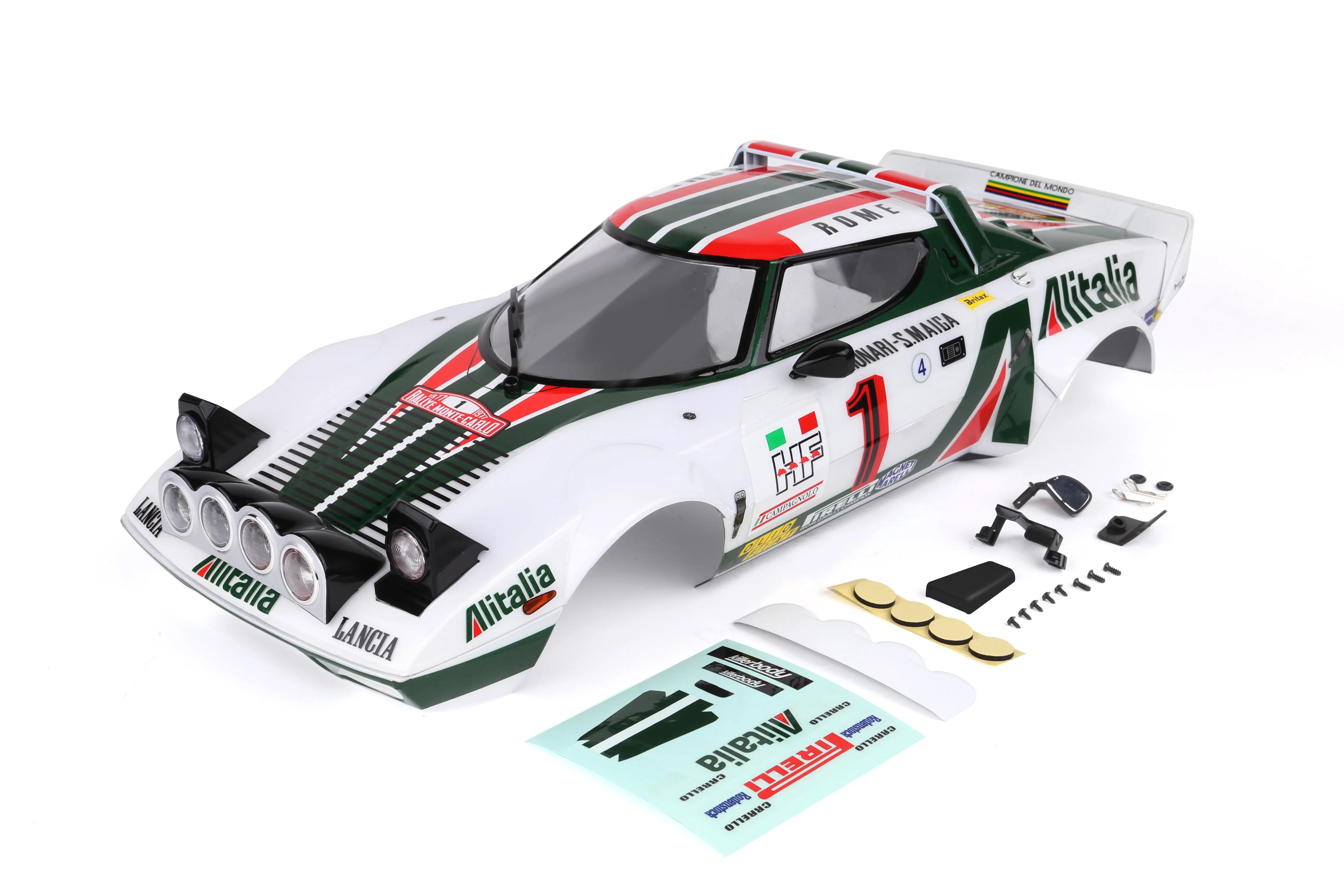 Killerbody 1/10 Lancia Stratos ボディ Killerbody Lancia Stratos Gr.4 1/10 RC Rally Body Shell – AT 99 MODEL