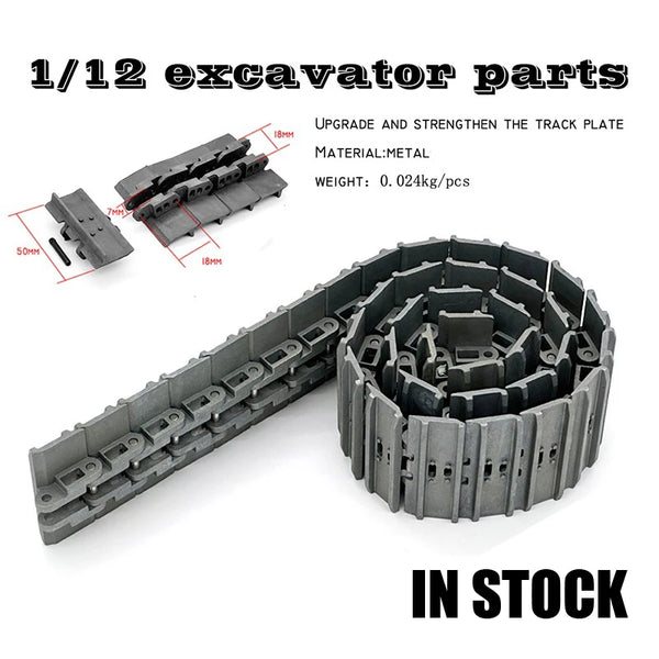 RC Excavator 5CM Metal Track Suitable for 1/14 Excavator Engineering Vehicle Model Accessories Toys