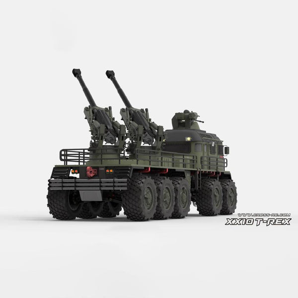 Toys CROSSRC 1/12 10X10 RC Military Truck XX10 T-REX 2-Speed Transmission Remote Control Armored KIT Vehicles Toys for Boys