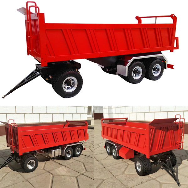 1/14 Hydraulic Full Trailer Metal Tractor Trailer Plate Tamiya Dump Truck Trailer Toy Model