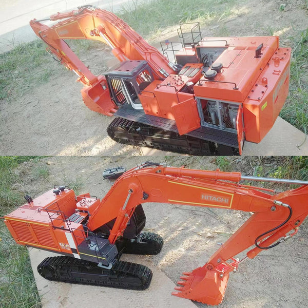 1 / 12 Hitachi 870 remote control hydraulic excavator large metal excavator model remote control car adult toys