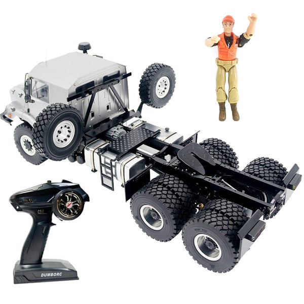 1/14 metal 6X6 remote control off-road car model climbing trailer heavy truck boy toy Christmas gift