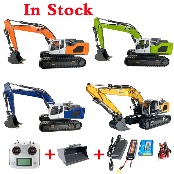 1/14 remote control hydraulic excavator R945 model send light wide bucket issued 2022 new metal excavator model toys gifts