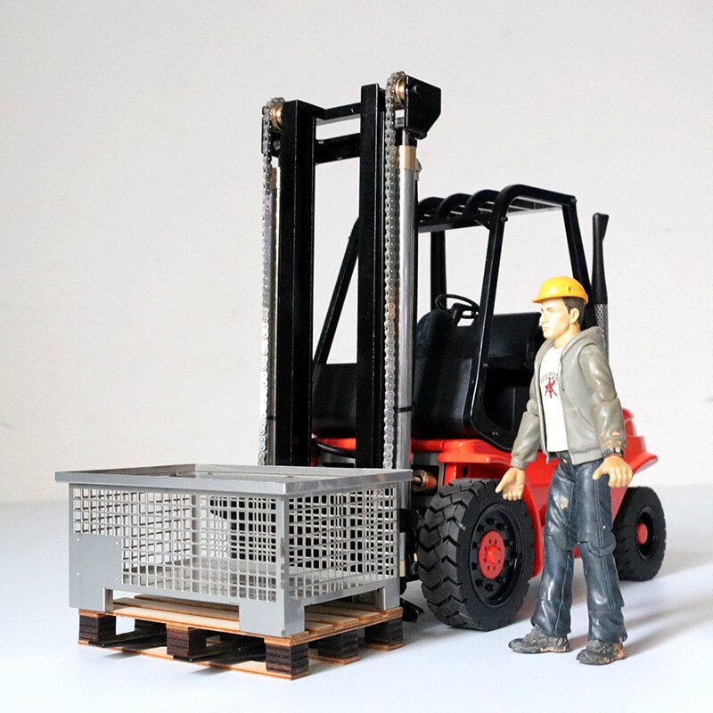 1/14 Remote Control Hydraulic Forklift Full Metal Model JDM-121 Simul ...