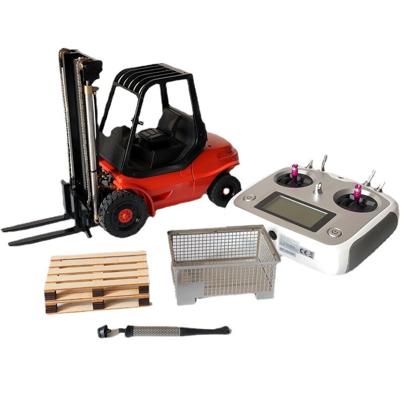 Rc Telehandler Model 1/14 Remote Control Hydraulic Forklift Full Metal Model JDM-121 Simul ...