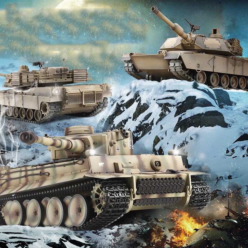 1/16 Remote Control Tiger Heavy Tank Customized Metal Painting Modif ...