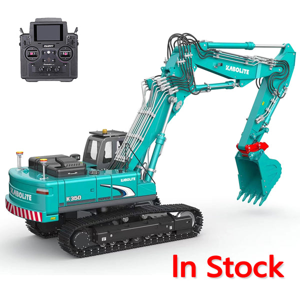 Stock 1/14 remote control hydraulic excavator K350 three-section boom metal excavator model remote control car adult toy gift