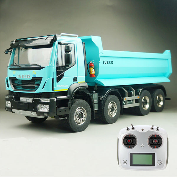 In stock 1/14 remote control hydraulic dump truck 8X8 RTR metal dump truck with sound and light system boys remote control car toys