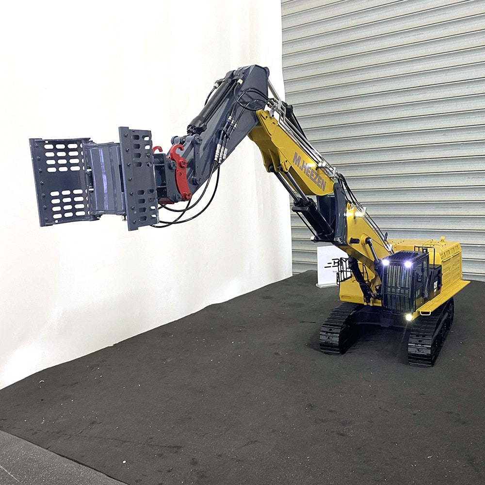 Demolition Arm Model In Stock 1/14 Three-section Arm 374F RC Hydraulic Excavator Metal Dem ...