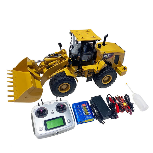 Two-speed CAT 950GC 1/12 RC Hydraulic Loader Model DIM CAT 950GC with Headlight Turn Signal Engineering Vehicle Model Toy Gift