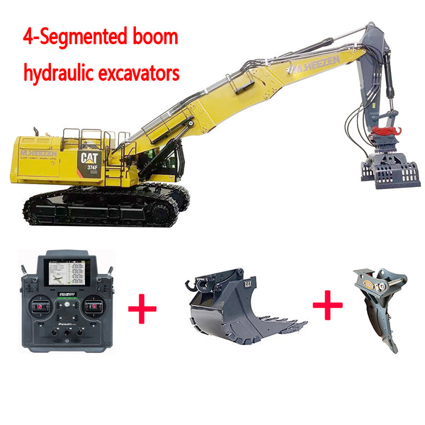 1/14 remote control 4 section arm 374F hydraulic excavator removable excavator model toys all-metal model upgraded arm excavator toy model