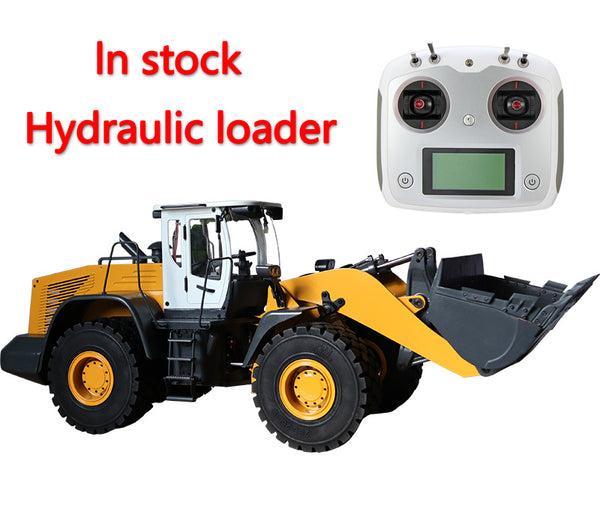 1/14 Hydraulic Loader Spot 870k Remote Control Metal Engineering Loader Model with Lights and Sound System Remote Control Car Toys